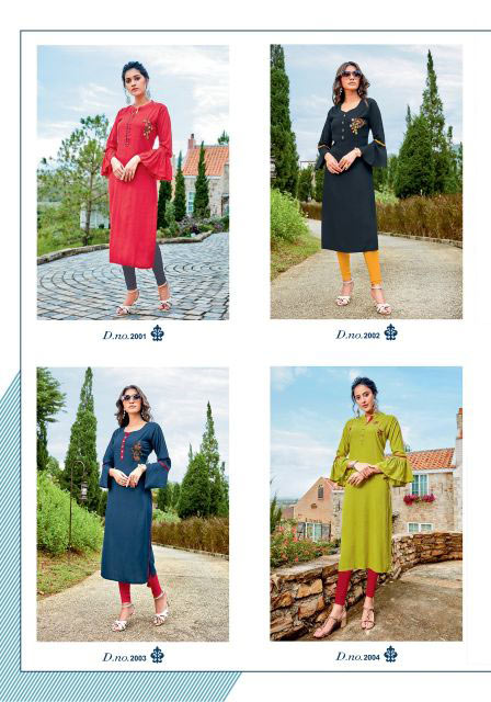 Vastram Vol-2 Parra Studio Rayon Slub Kurti Catalog Vastram Vol-2 Parra Studio Rayon Slub Kurti Catalog